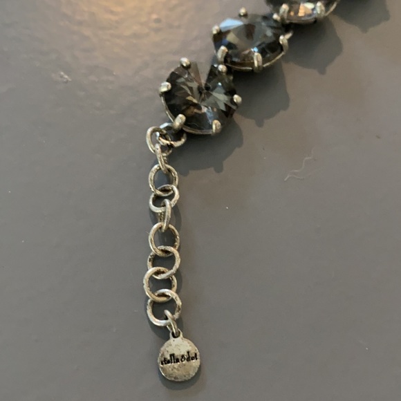 ⭐️ 3 for $30 SPECIAL ⭐️ Adjustable Gray Crystal and Silver Bracelet - Picture 5 of 5